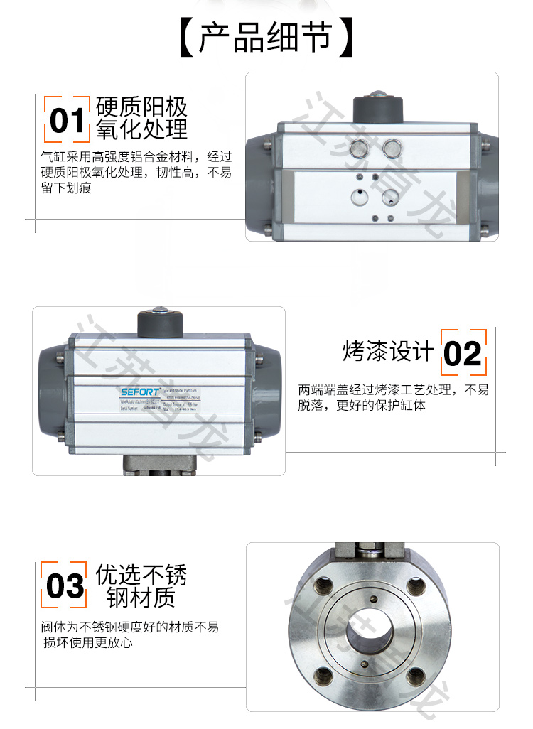 【SEFORT】氣動薄型對夾球閥