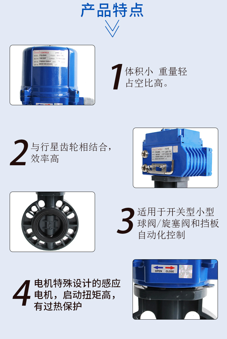 【i-Tork】電動PVC蝶閥